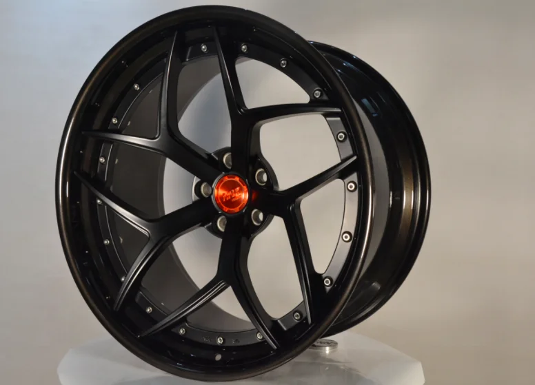 Professional Custom Forged Wheels High Polished Shine Lip 18 19 20 21 22 23 24 Inch 2 Pieces Car Rims