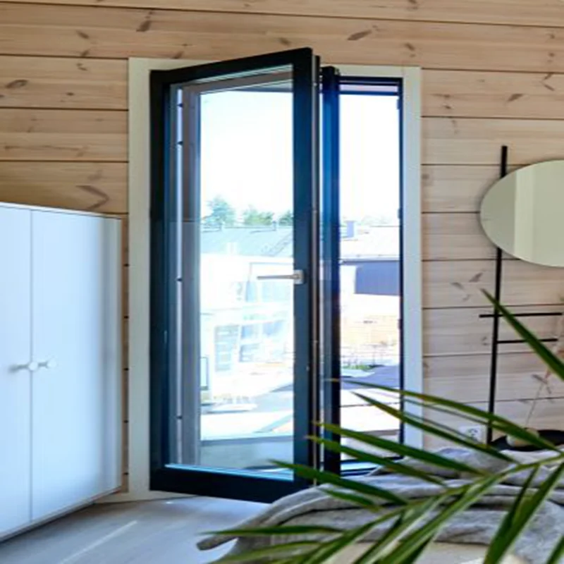 Modern luxury apartment popular exterior aluminum glass door swing doors aluminum hinged door