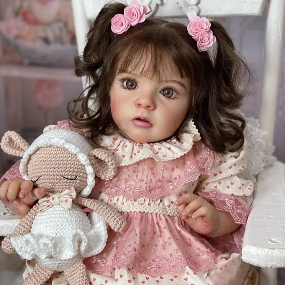 Lifereborn Factory Wholesale Price 24 Inches Reborne Realista Rebirth Girl Toddler Doll Silicone Reborn Baby Dolls