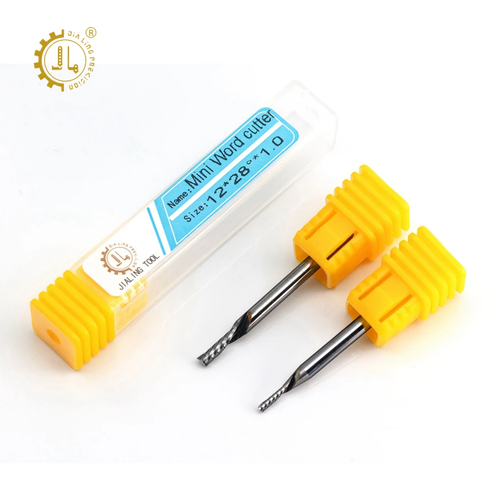 CNC Router Cutter Down Cut 3.175 Engraving Bits Downcut Sign Making Tools CNC Router Bits Spiral For Wood Cut Up Down