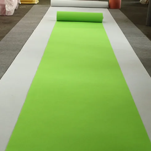 
Needle punched disposable wedding event nonwoven exhibition plain carpet tapis 