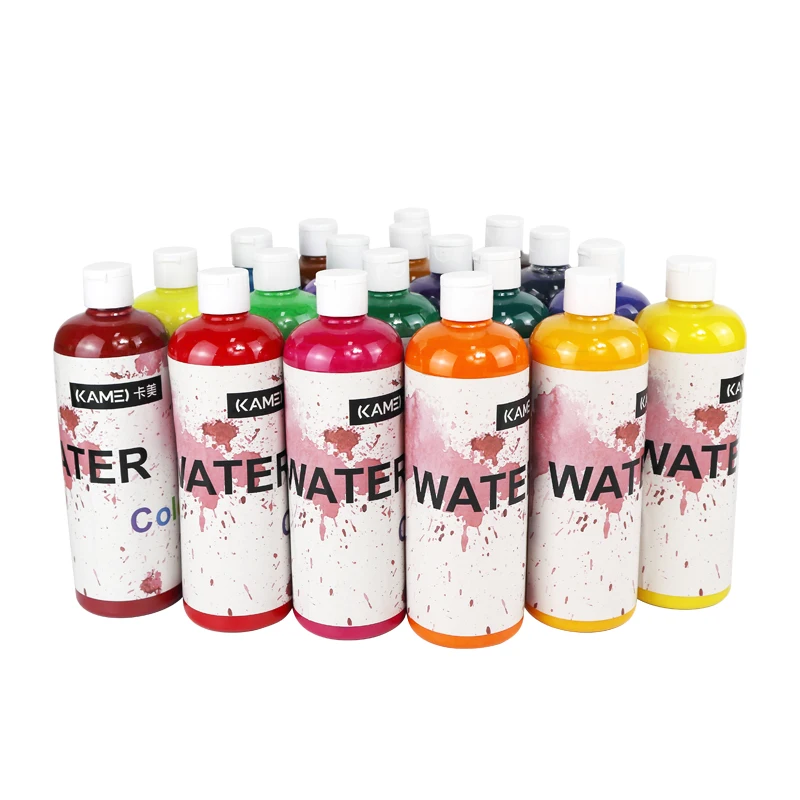 High quality 500ml watercolor color bottled solid watercolor painting for children