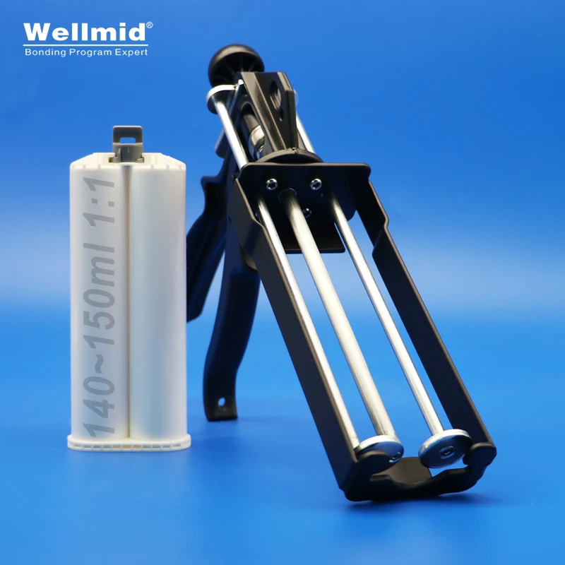 150ml 1:1Epoxy Adhesive Dispensing Gun 2K Kit Portable Double tube Mixing Dispenser loctite ARALDITE Cartridge AB Metal Glue Gun