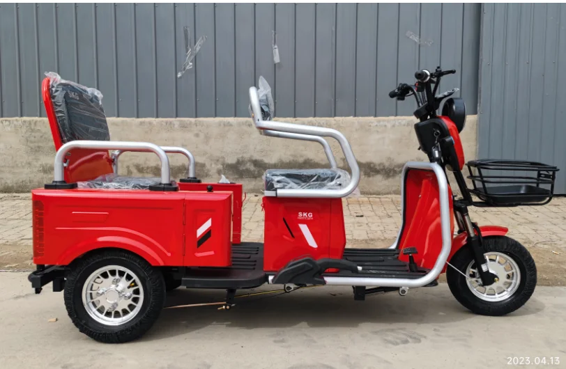 China 48V 600/800W Three Wheeled Motorcycles People Elderly 3 Wheel Motorcycle Cargo Electric Tricycle For Adults