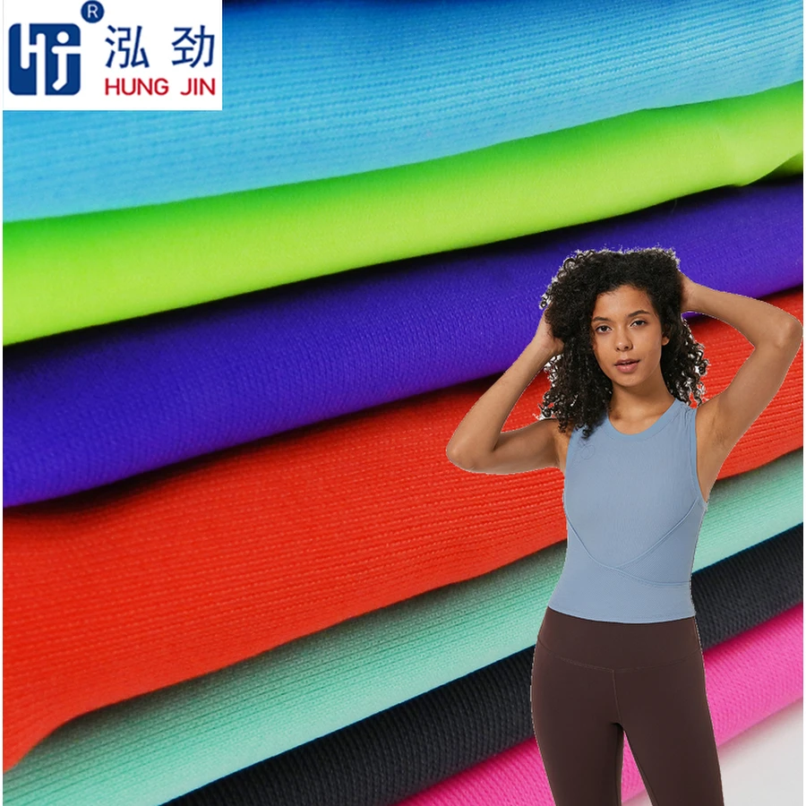 Multi-color light printed fabric single jersey recycled melange ethnic stretch fabric for yoga wear