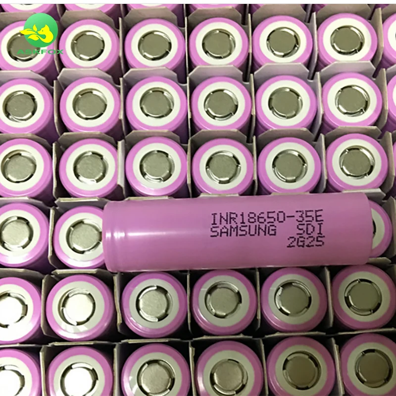 For Samsung 3500mah Rechargeable Battery 18650 Li Ion Battery 35e 3500mah Rechargeable Battery 3.7v For Samsung