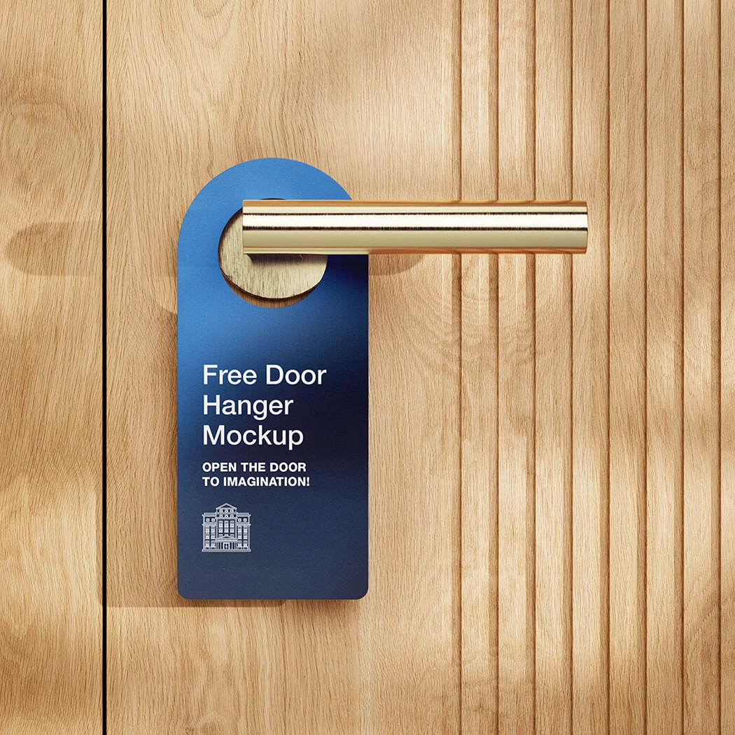 Custom Hotel Room Door Hang Tag PVC Plastic Do Not Disturb Hanger Card Paper Car Parking Permits hang