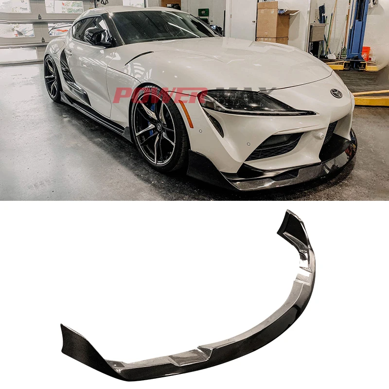Wholesale Carbon Fiber Aimgain Style Front Bumper Lip For Toyota Supra A90 A91 MkV Front Splitter Car Accessoires
