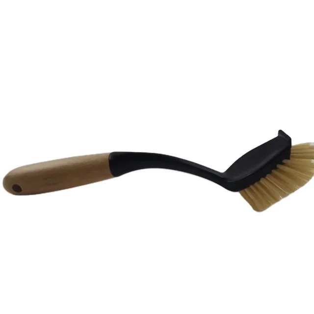 Factory Cheap Good Bamboo Handle Kitchen Dish Scrubber Brush for Kitchen