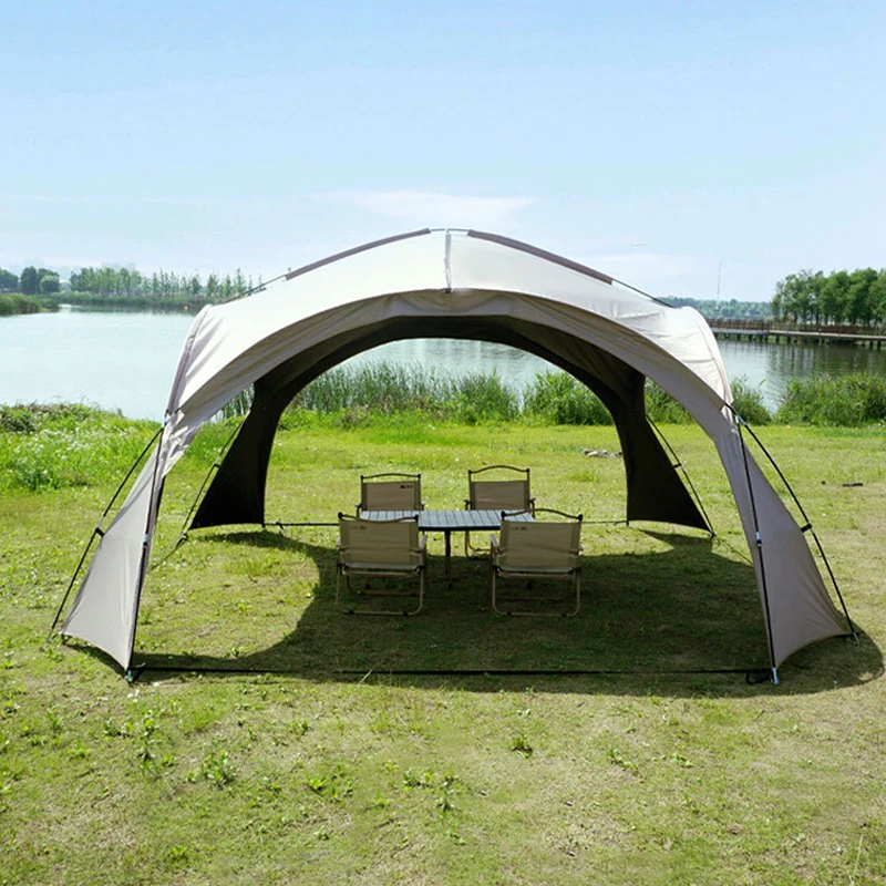 T024  Portable family camping dome large gazebo beach tent sun shade shelter