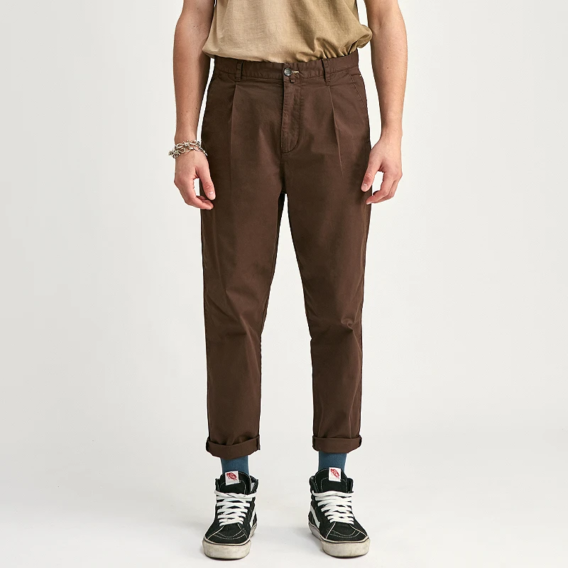 SABIN pantalone de hombre high quality summer fashion mens designers wide legs  loose fit casual khaki trousers chino pants