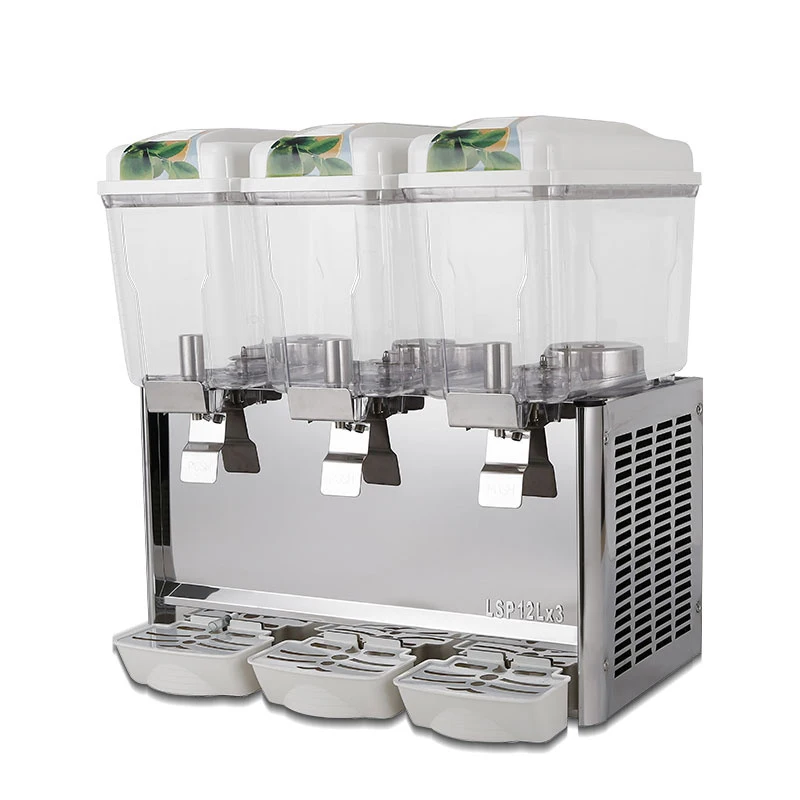 Beverage Juice Dispenser Cooler Machine / Hotel Juice Dispenser 3 tanks for buffet