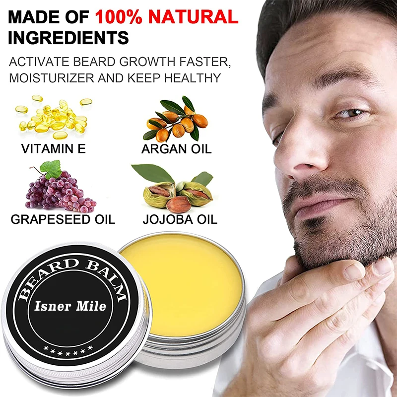 Частная марка мужские набор для ухода за бородой борода Набор для выращивания с рисунком «усы» и масла
