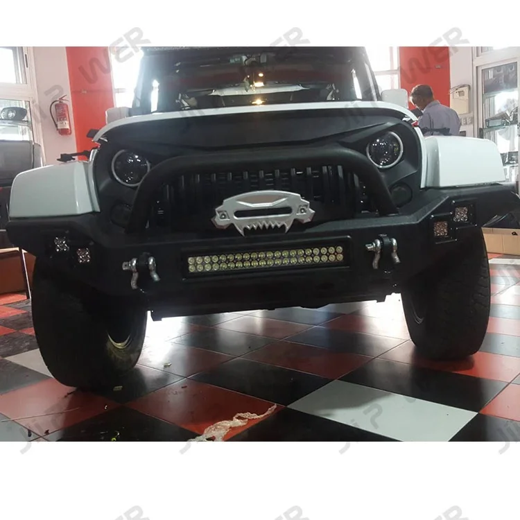  Сверхпрочный стальной бампер для Jeep Wrangler