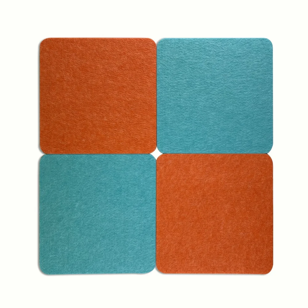 
Nordic style felt bulletin board pin wall square shape pin display board for home decor 