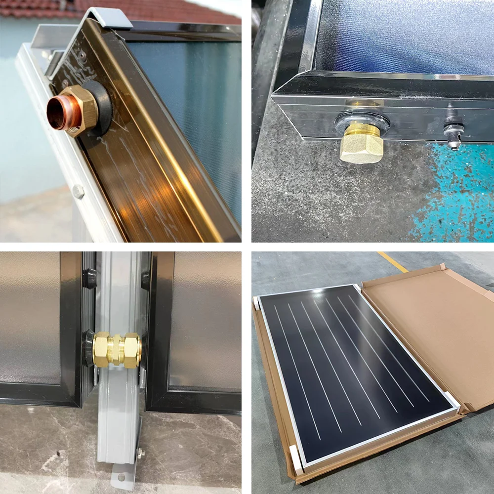 Colectores Solares De Agua поставщики и производители соляртермальный плоский коллектор солнечных панелей с разделенным напорным баком