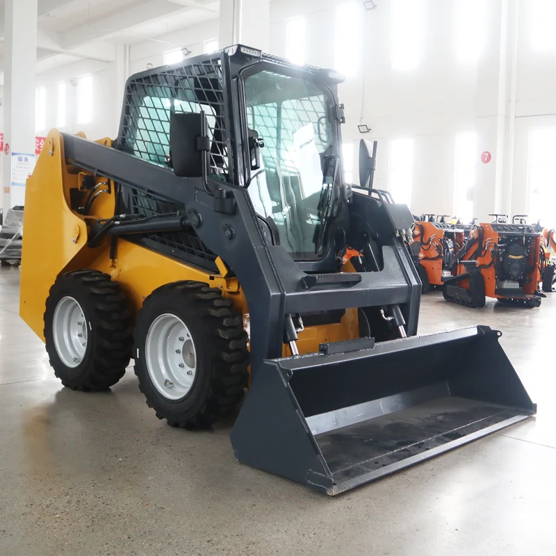 Good Quality Loader Mini Skid Steer Crawler Wheel Small Skid Steer Loader Earth-moving Multifunctional Large Skid Steer Loader