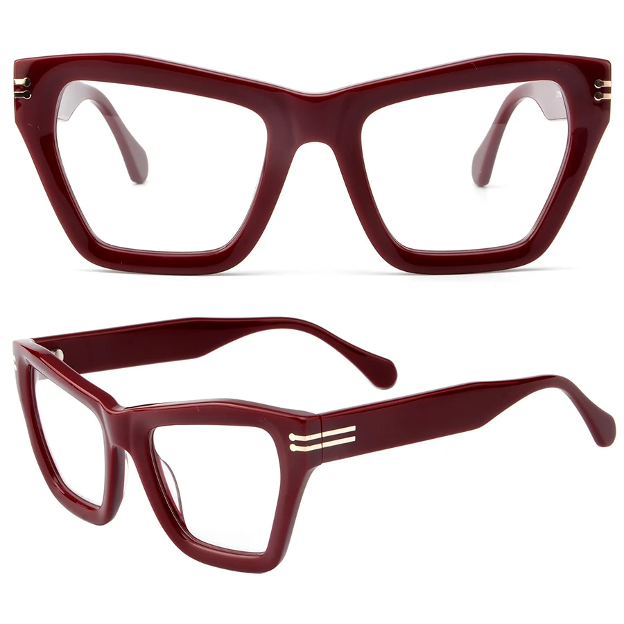 2024 Manufacturer Reasonable Price High Quality Fashionable Acetate Glasses Optical Eyeglasses Frames Customize Diamond Unisex