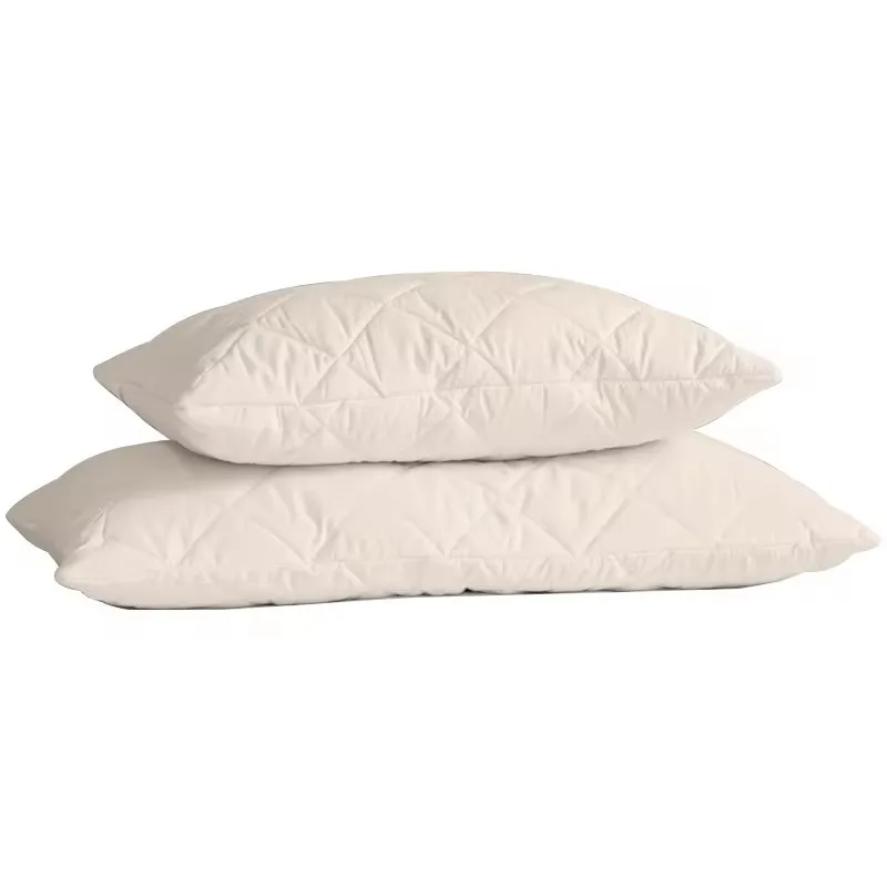 Hot Sale Custom logo Hotel quality Solid Color Cervical pillow wool pillows for sleep