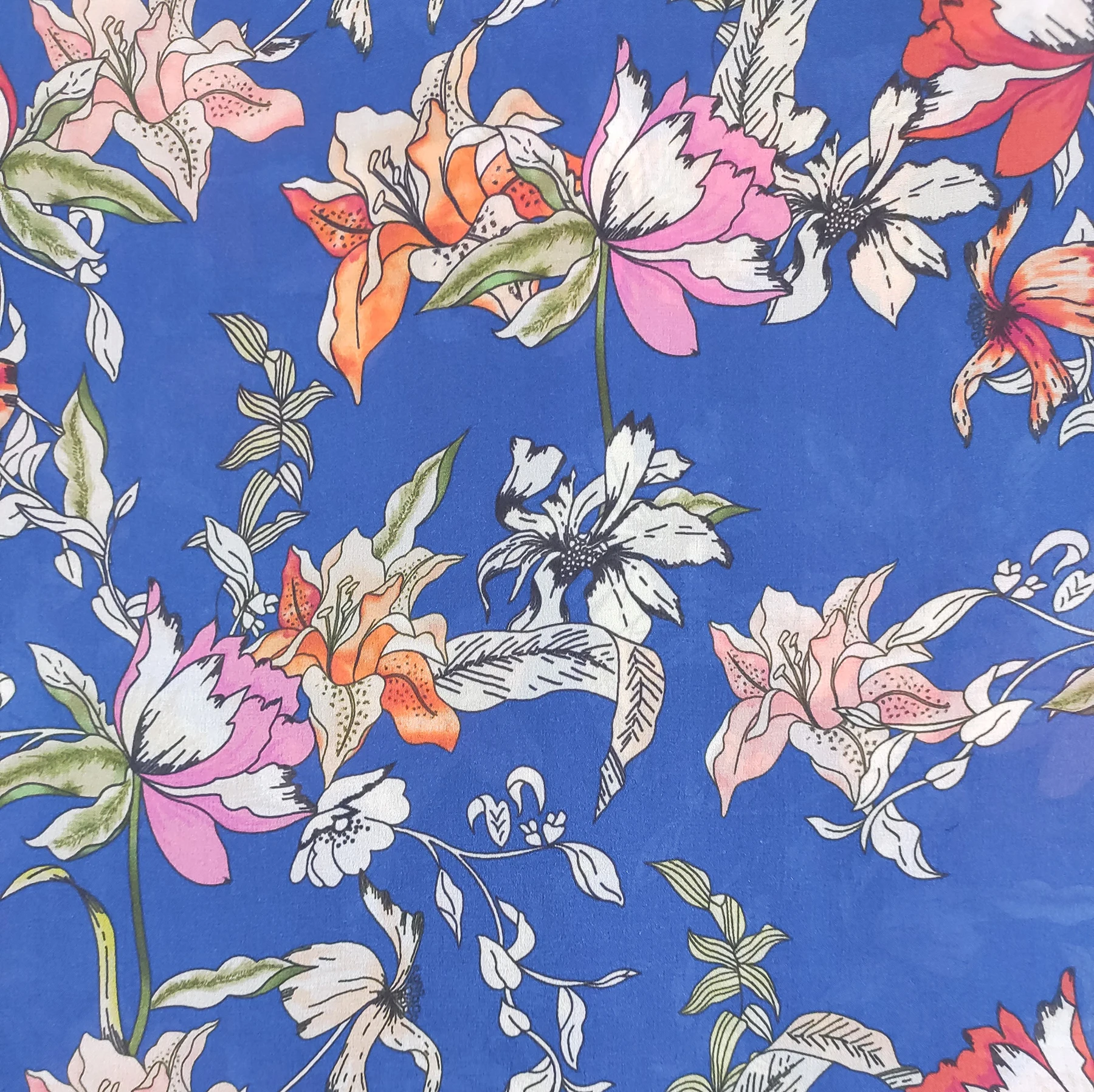 Custom printed design rayon fabric for clothes