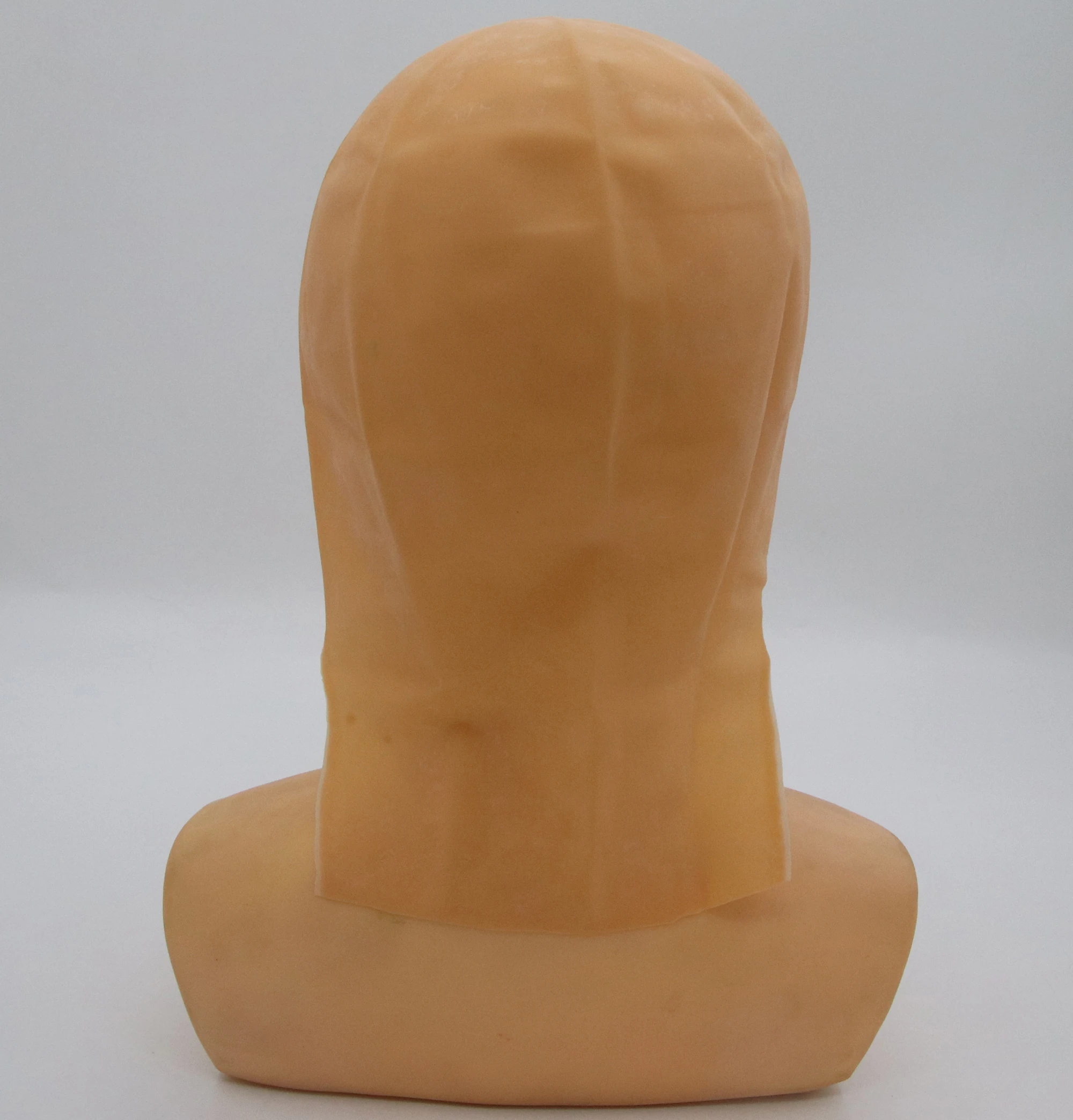 
Molezu OEM Men/Women Adults Fancy Dress Latex Bald Hood Halloween Funny Uncle Fester Cosplay Bald Head Cap for Makeup Party 