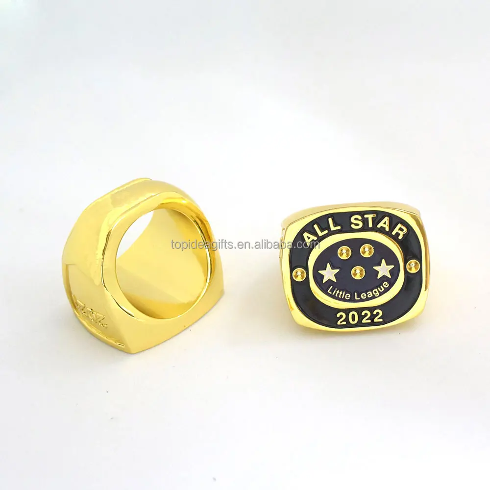 ALL Star Championship Ring Factory Baseball Cheer Dance Little League Luxury Gift Ring Supplier