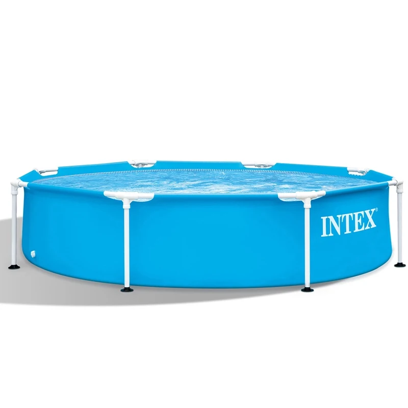 Голубой плавательный бассейн с металлической рамой INTEX 28205