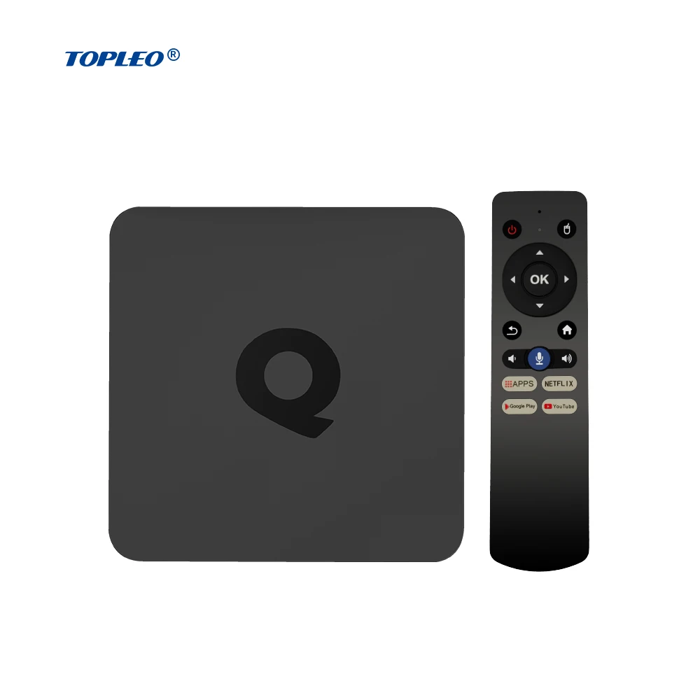 Topleo 2GB 8GB 16GB tv box 2.4g 5G dual WiFi ATV android 10 HD 4k certificado smart tv box android