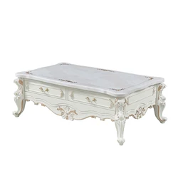 2022 Hot Sale Living Room Furniture Luxury Coffee Table Solid Wood Retro Tea Table