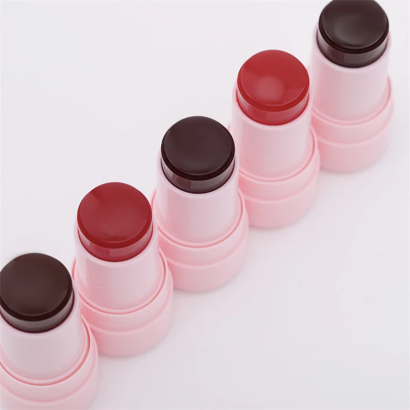 TY09 New Custom Logo Cheek Lip Dark Skin Jelly Mud Vegan Cruelty Free Mini Blusher Stick Glow Satin Jelly Blush