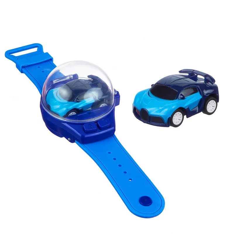 2.4 GHz Racing Car Watch with USB Charging Cartoon RC Small Car Gift for Boys and Girls