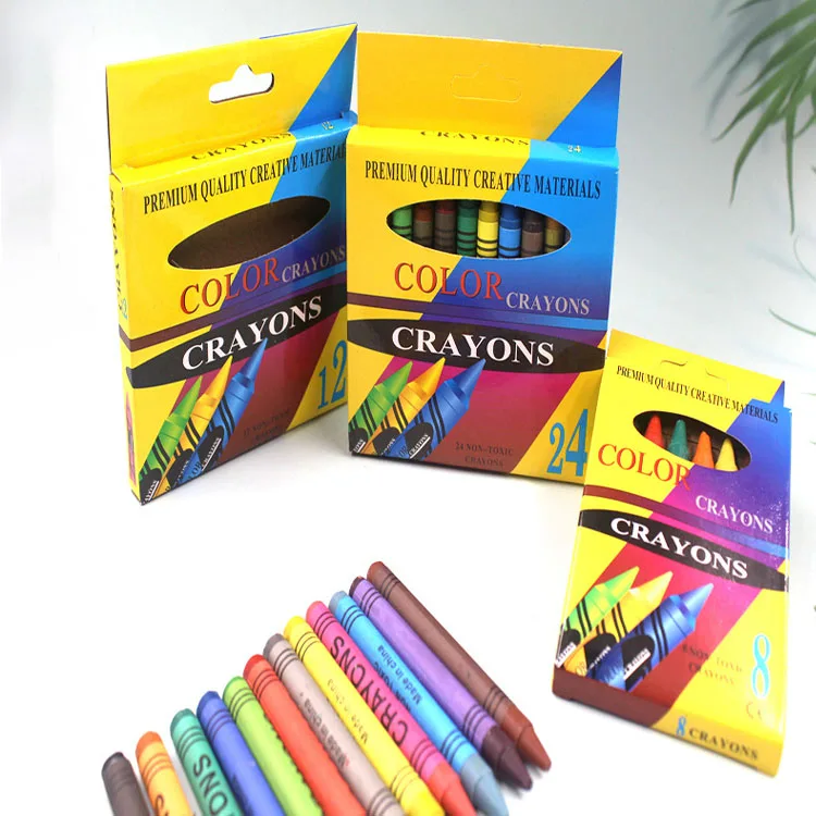 Cardboard Box Set Paraffin Wax Art Paint Kids Coloring Set Drawing Tools Art Sets White Complet Drawings