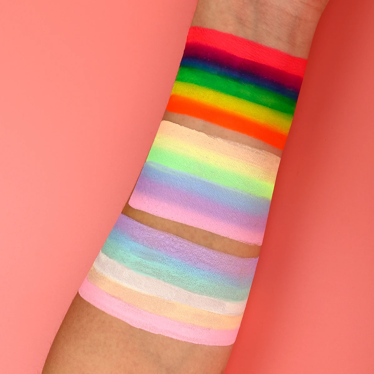 Private Label Wholesale Split Rainbow Colors Party Face Paint Water Based Body Art Painting Supplier for Kids Party