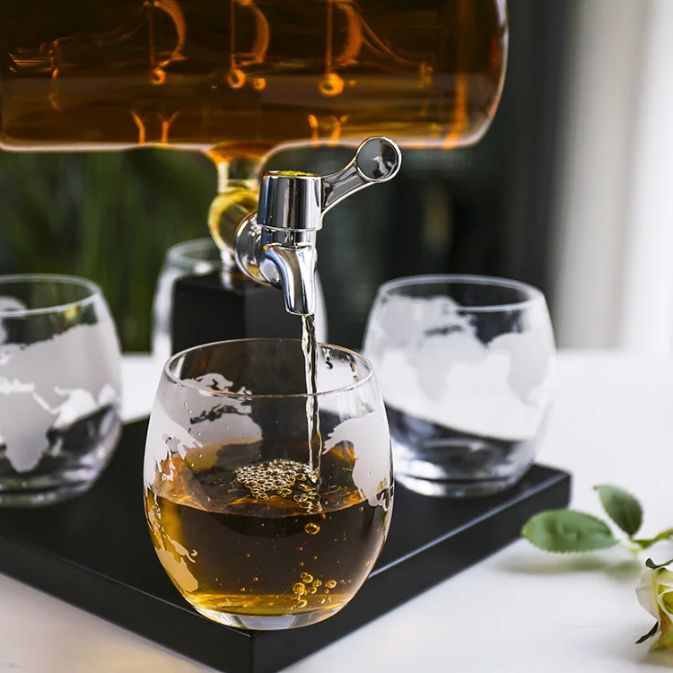 Antique Ship boat shaped glasses and decanters bottle Liquor wine whiskey decanter set