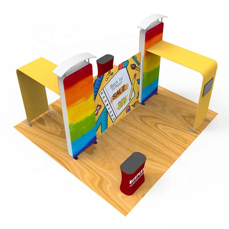 Reusable Exhibition/Trade Show/Event Booth Stand Tension Fabric Pop Up