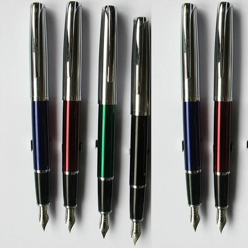 translucent lacquer barrel metal fountain pen luxury