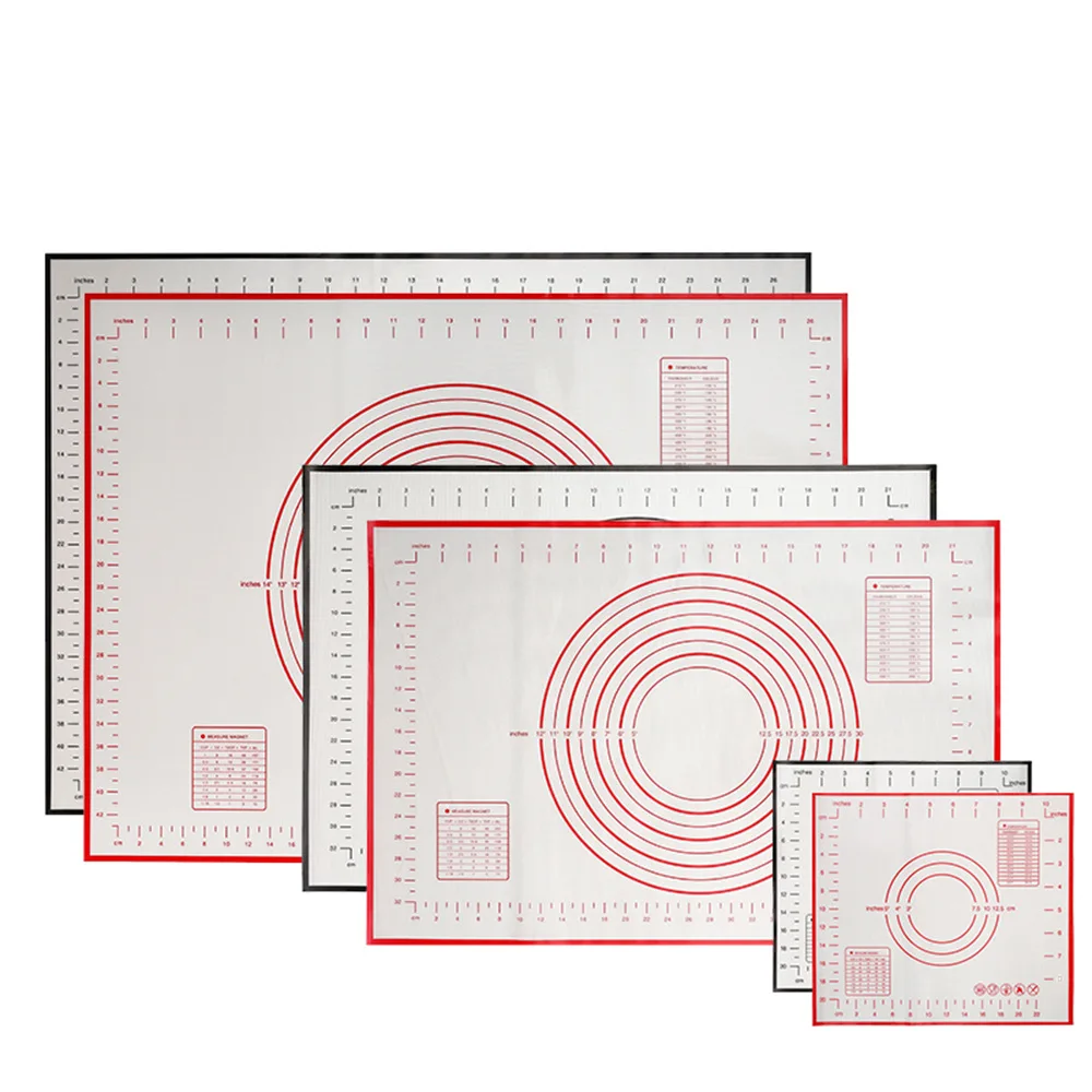 Custom kitchen pastry and baking tools non stick silicone macaron baking mat glass fiber pastry mat