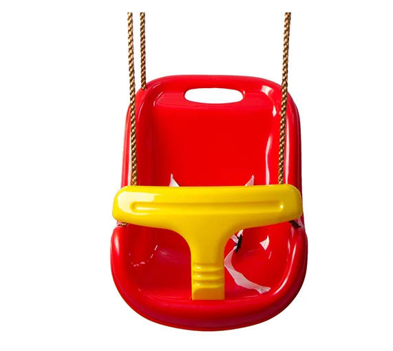 High Back Plastic Kids Swing Chair Playground Baby Garden hanging single outdoor swing chairs