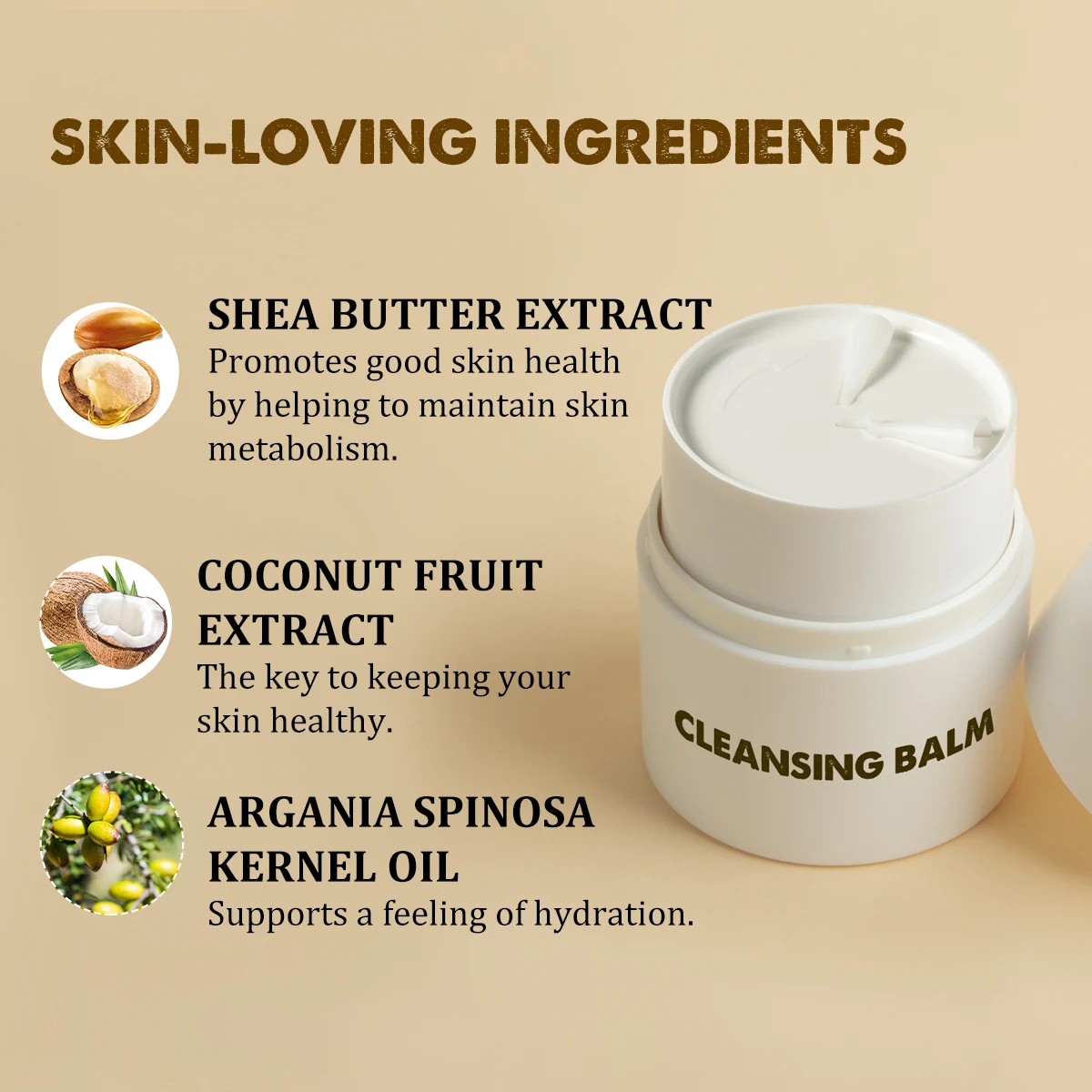 No Touch Makeup Remover Balm Easy To Use Low PH Facial Cleansing Gently Nourishing Facial Cream Makeup Remover