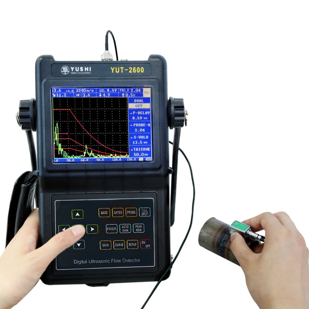 YUSHI YUT2600 flaw detection by ultrasonic with ultrasonic testing methods DAC curve function