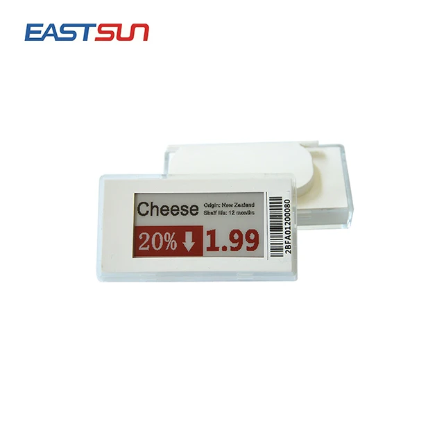 Eastsun 2.13- inch Eink Display 433MHz Epaper Electronic Shelf Label Supermarket Digital Price Tag