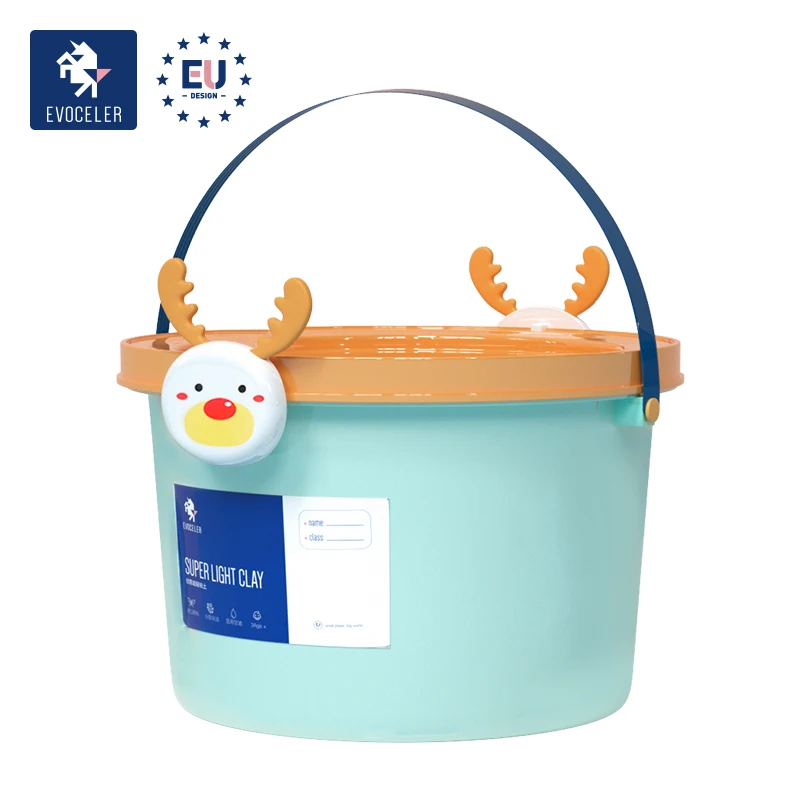 
EVOCELER 24 Colors Set Bucket Super Light Air Clay DIY Light Handwritten Label Super Clay DIY 