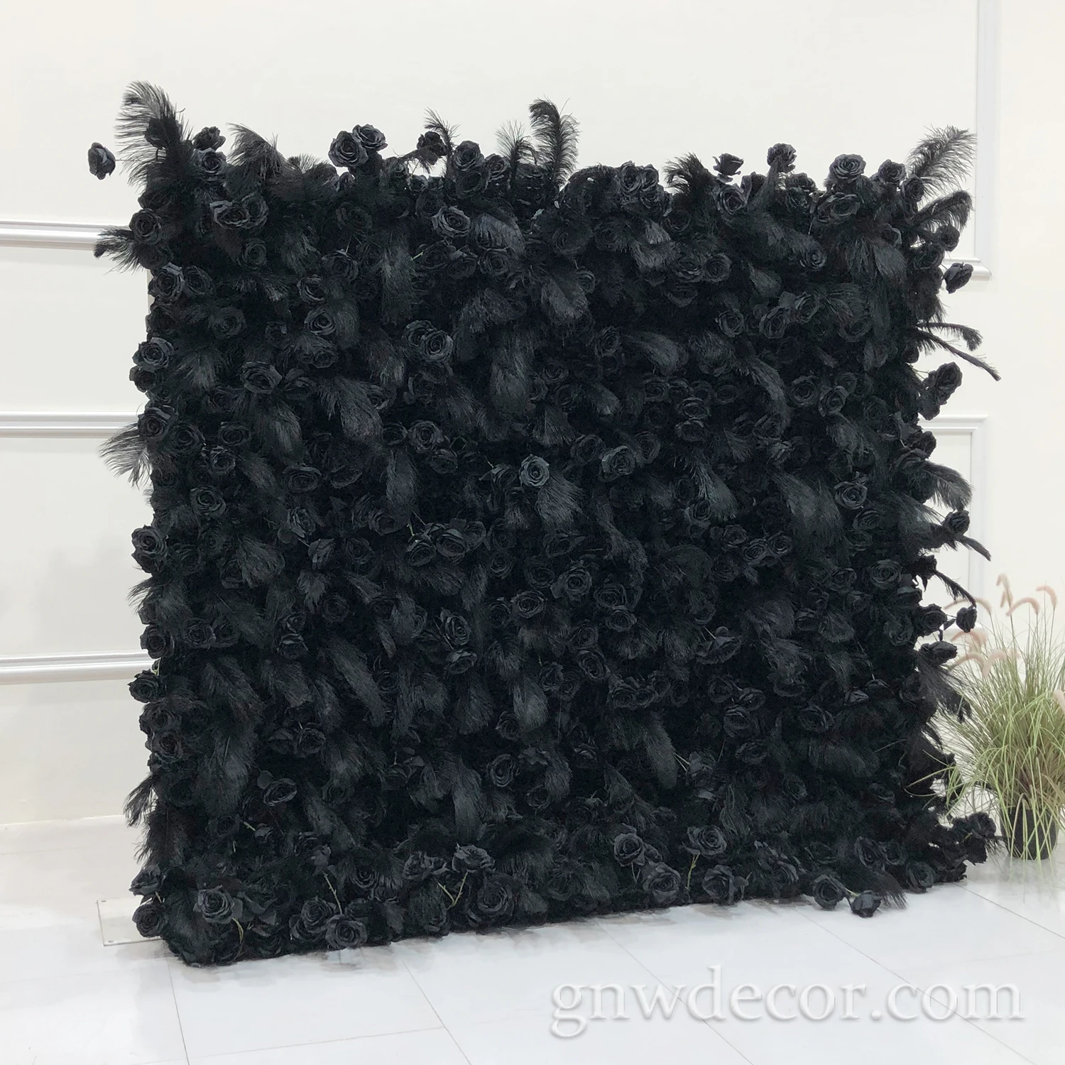 GNW Artificial Flower For Wall Decoration rose Flower Wall Backdrop Wedding artificial flower wall backdrop