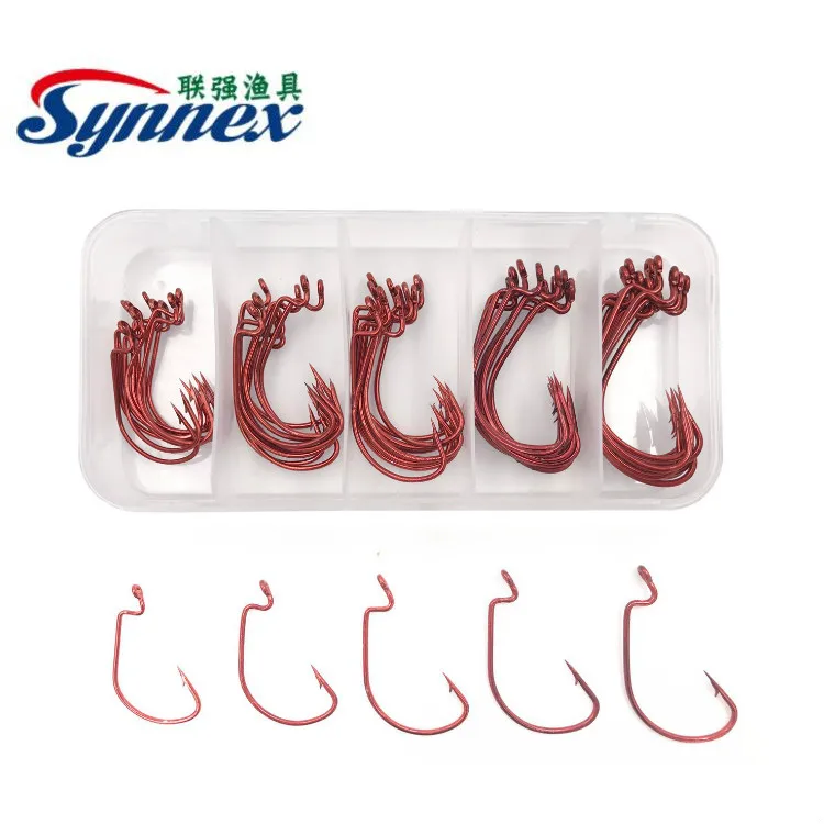 High Carbon Steel Black Jig Fish Hook