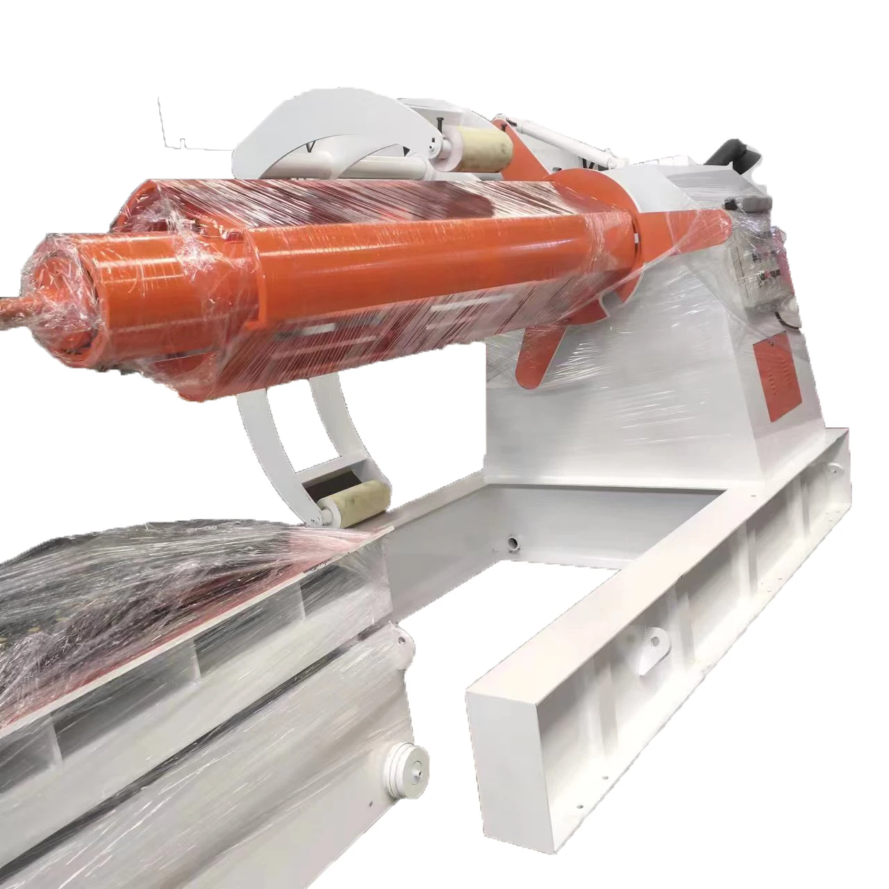 10 Tons Unwinder Unit Hydraulic Decoiler Automatic Uncoiler With Loading Car