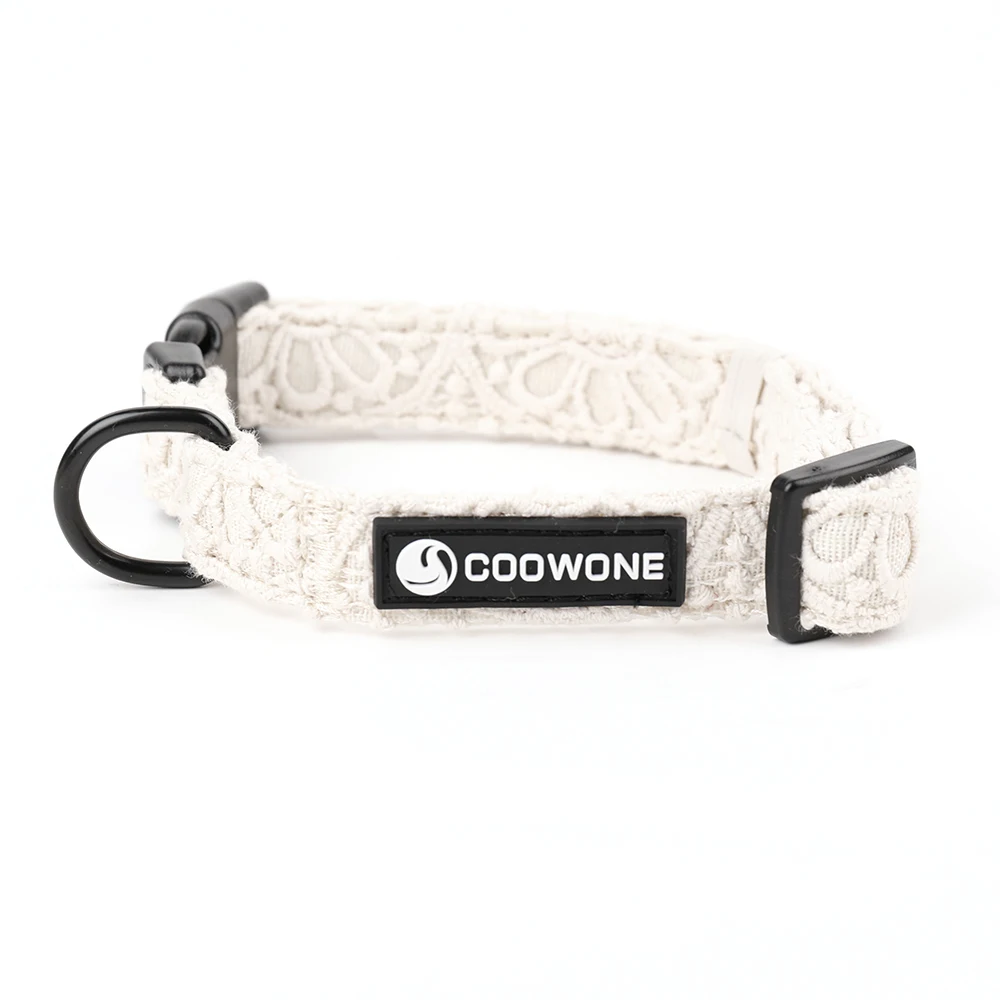 Personalised Crochet Dog Harness Adjustable Collar Leash And Poop Bag Pet Training Supplies Embroidered Dog Harness