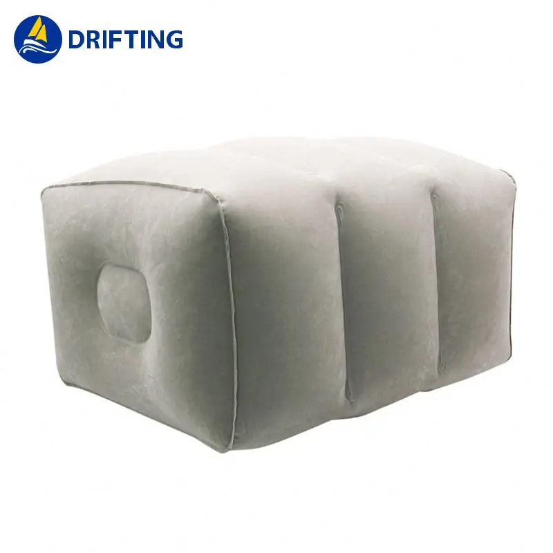 PVC Material Not Only Makes The Pillow Cushion Soft And Flexible Mouth Blowing Inflatable Leg Rest Pillow For Tours