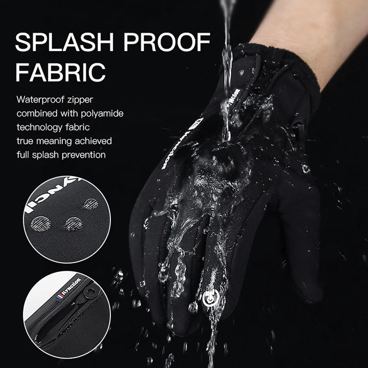 Winter Warm Windproof Anti Slip Waterproof Sports Touchscreen Driving Cycling Touch Screen Winter Gloves