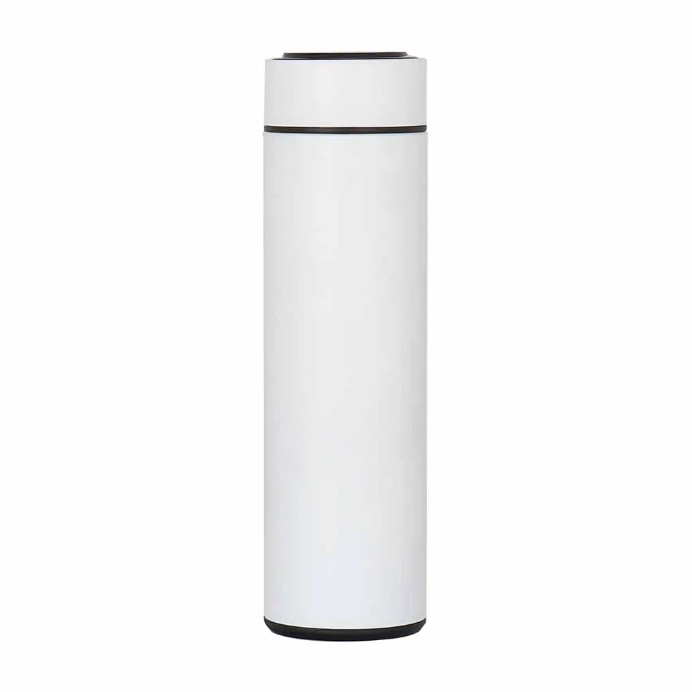 Оптовая продажа, изготовленная на заказ Экологически чистая Изолированная Вакуумная бутылка для воды с двойными стенками из нержавеющей стали со светодиодной индикацией температуры