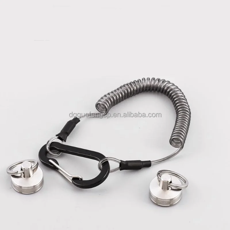 fishing bridge raft fish control device lost rope hanging buckle telescopic elastic pull rope fishing rod lost rope raft